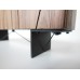 Cole Entertainment Console in Walnut with Black Base