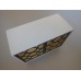 Linden 2 Door Cabinet in White/Gold/Black