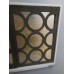 Linden 3 Door Cabinet in White/Gold/Black