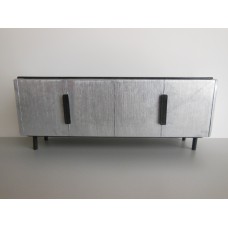 Tiburon Console in Silver/Espresso